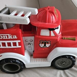 Tonka Chuck/My talking Fire Truck With Lights & Sound. Measures 12" X 8" X 6.5".